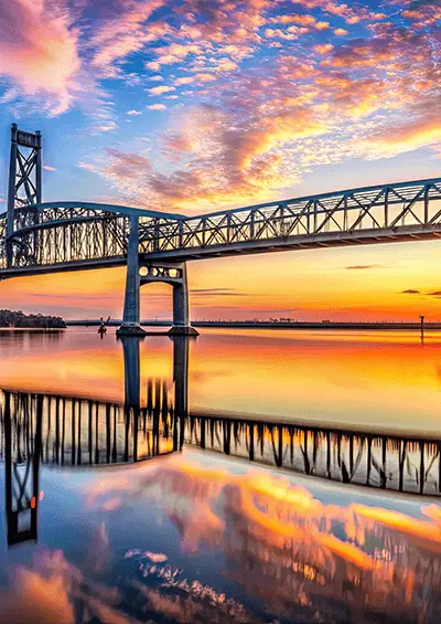 cape-fear-memorial-bridge-at-sunset